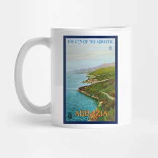 Abbazia The Gem of the Adriatic Vintage Poster 1920 Mug